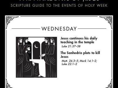 Holy Week: Wednesday